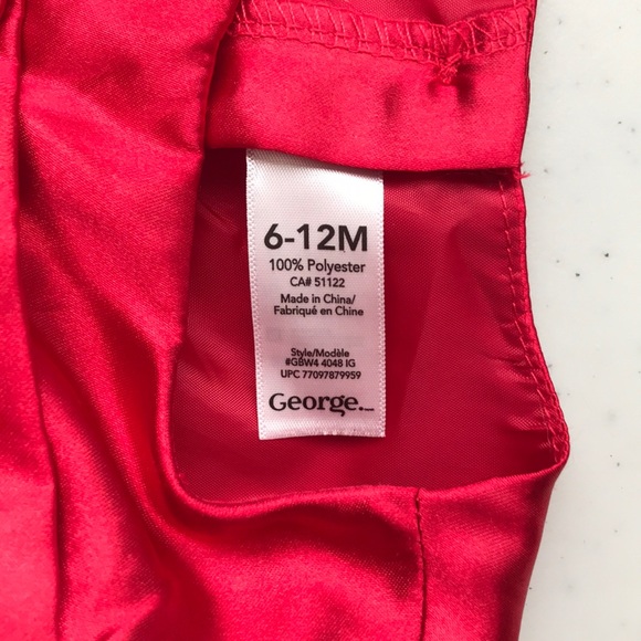 5/$25 GEORGE Dress with Rosette and Sparkle - Picture 4 of 7